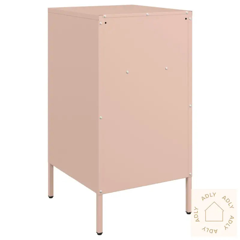 Nattbord 2 Stk Rosa 36X39X68 Cm Stål