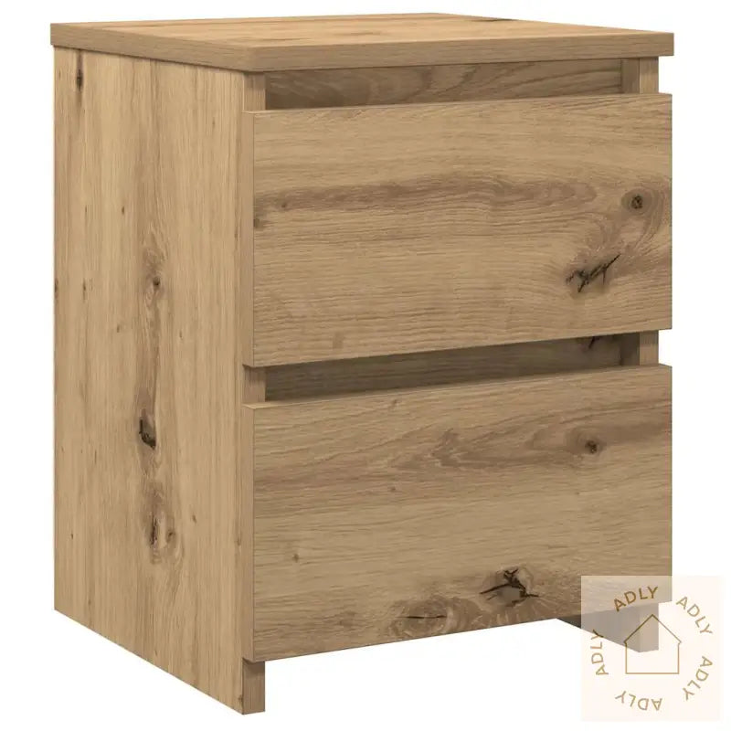 Nattbord 2 Stk Artisan Eik 30X30X40 Cm Konstruert Tre