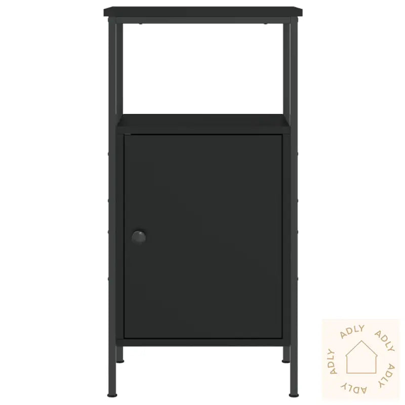 Nattbord 2 Stk Svart 41X31X80 Cm Konstruert Tre