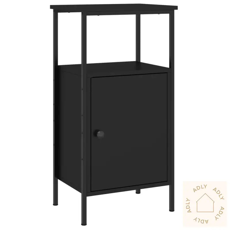 Nattbord 2 Stk Svart 41X31X80 Cm Konstruert Tre