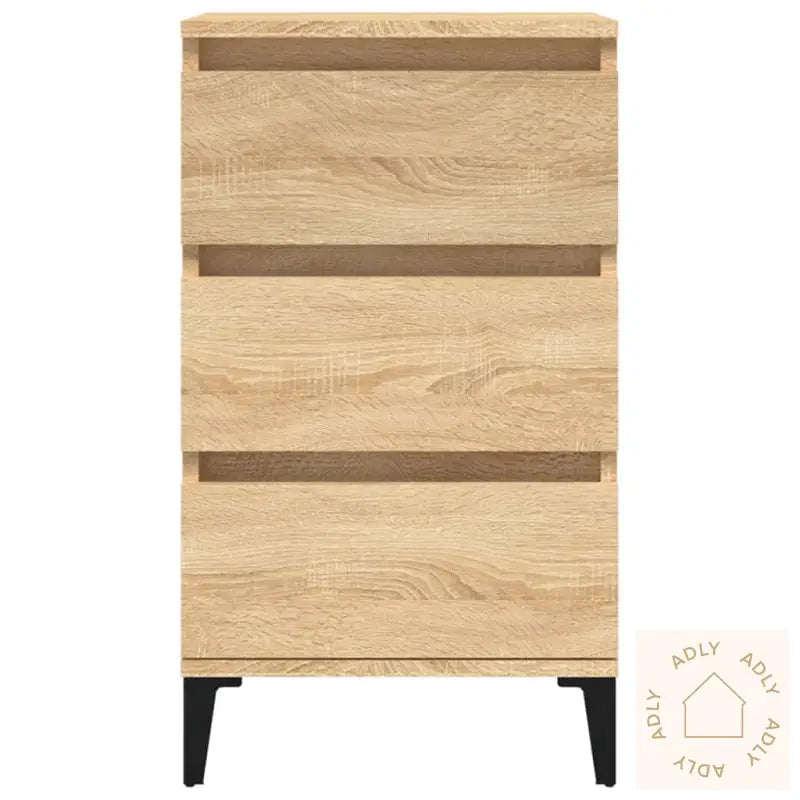 Nattbord Sonoma Eik 40X35X70 Cm Konstruert Tre