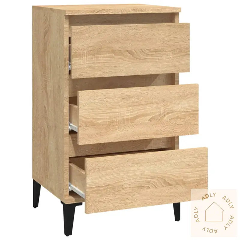 Nattbord Sonoma Eik 40X35X70 Cm Konstruert Tre