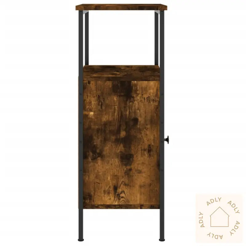 Nattbord Røkt Eik 41X31X80 Cm Konstruert Tre