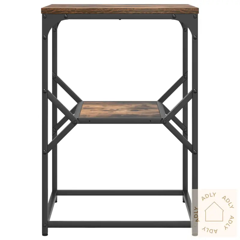 Sidebord Røkt Eik 41X40X60 Cm Konstruert Tre