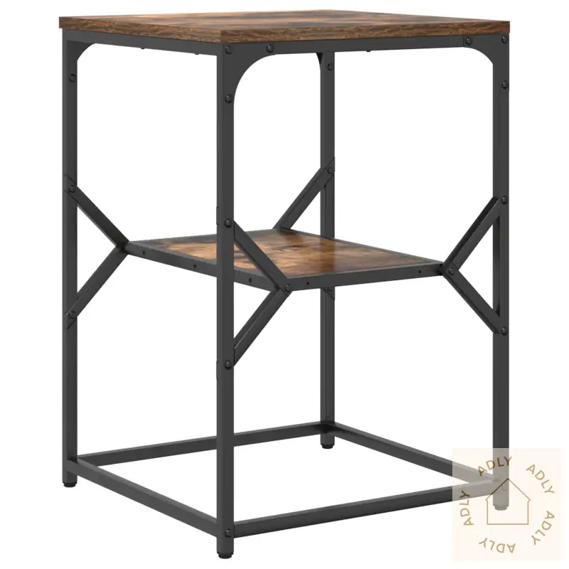 Sidebord Røkt Eik 41X40X60 Cm Konstruert Tre