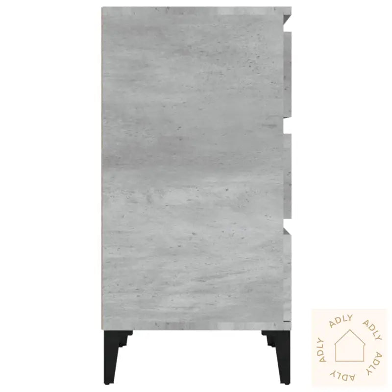 Nattbord Betonggrå 40X35X70 Cm Konstruert Tre