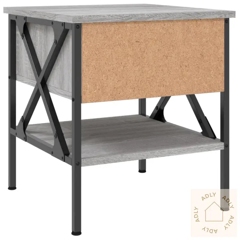 Nattbord 2 Stk Grå Sonoma 40X42X45 Cm Konstruert Tre