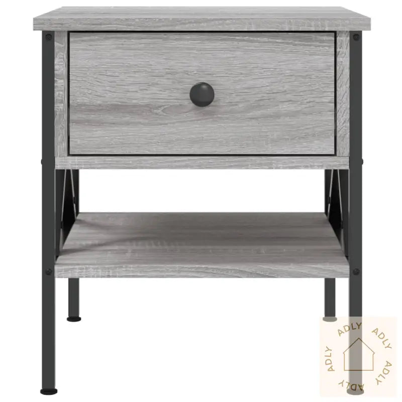Nattbord 2 Stk Grå Sonoma 40X42X45 Cm Konstruert Tre