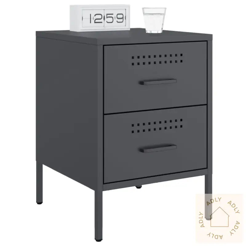 Nattbord Antrasitt 36X39X50,5 Cm Stål