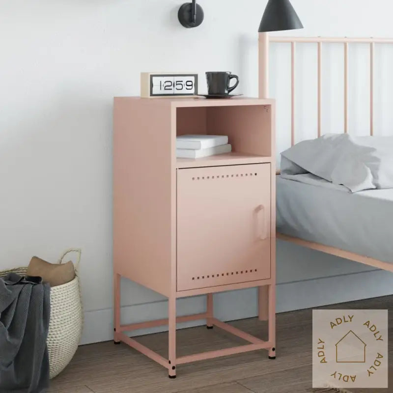 Nattbord Rosa 36X39X78 Cm Stål