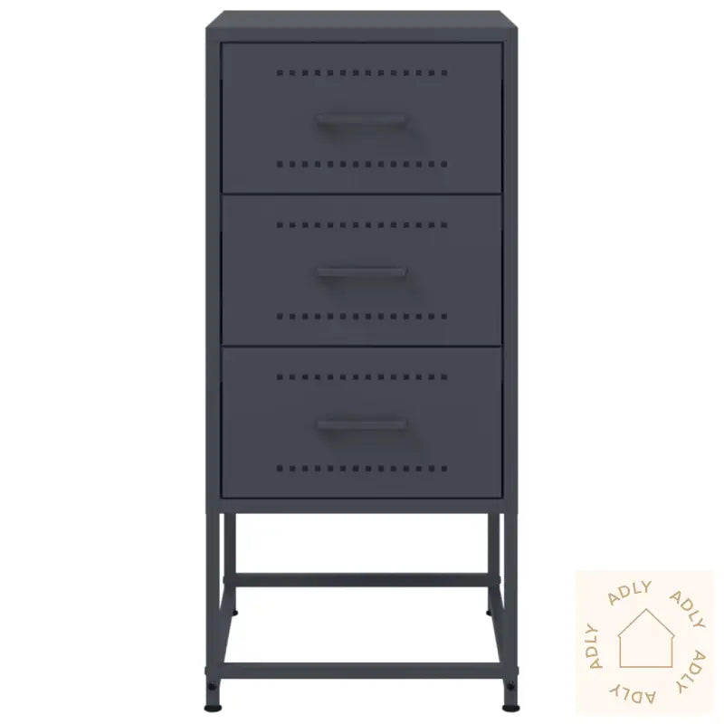 Nattbord Antrasitt 36X39X78 Cm Stål