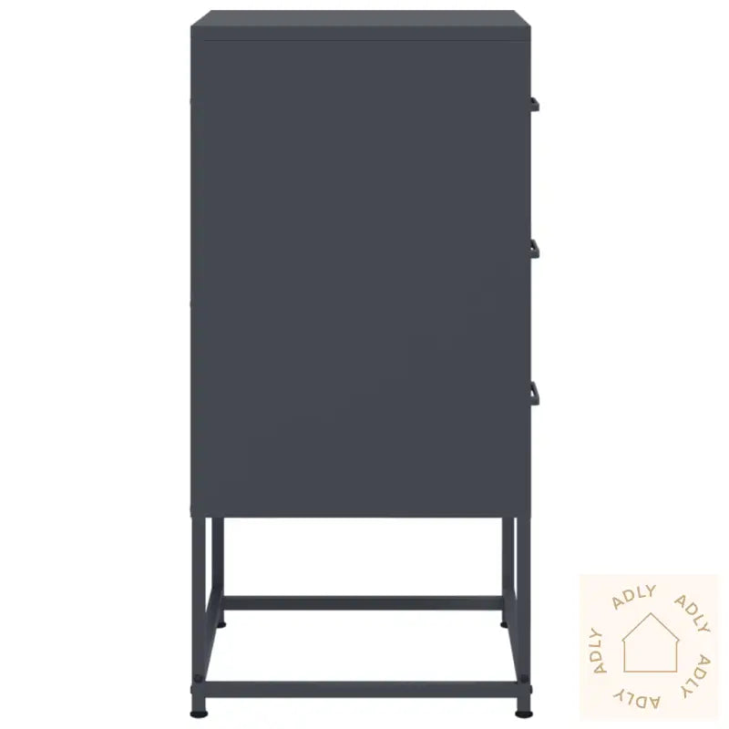 Nattbord Antrasitt 36X39X78 Cm Stål