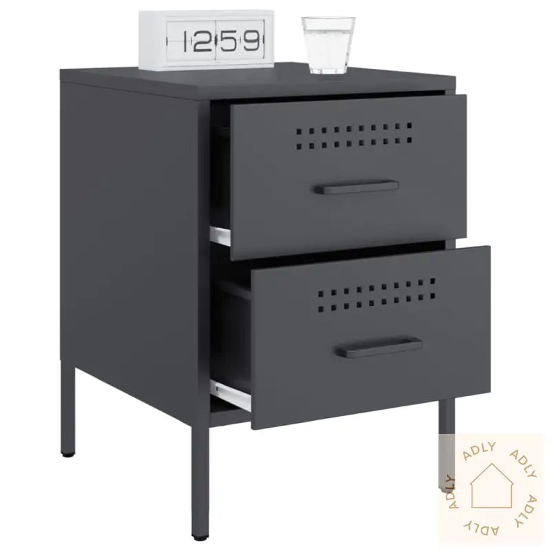 Nattbord Antrasitt 36X39X50,5 Cm Stål