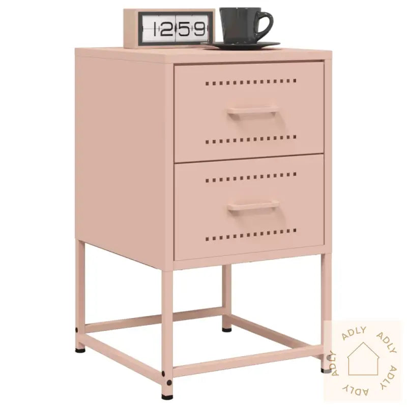 Nattbord Rosa 36X39X60,5 Cm Stål