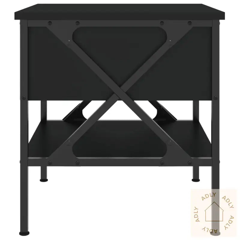 Nattbord 2 Stk Svart 40X42X45 Cm Konstruert Tre