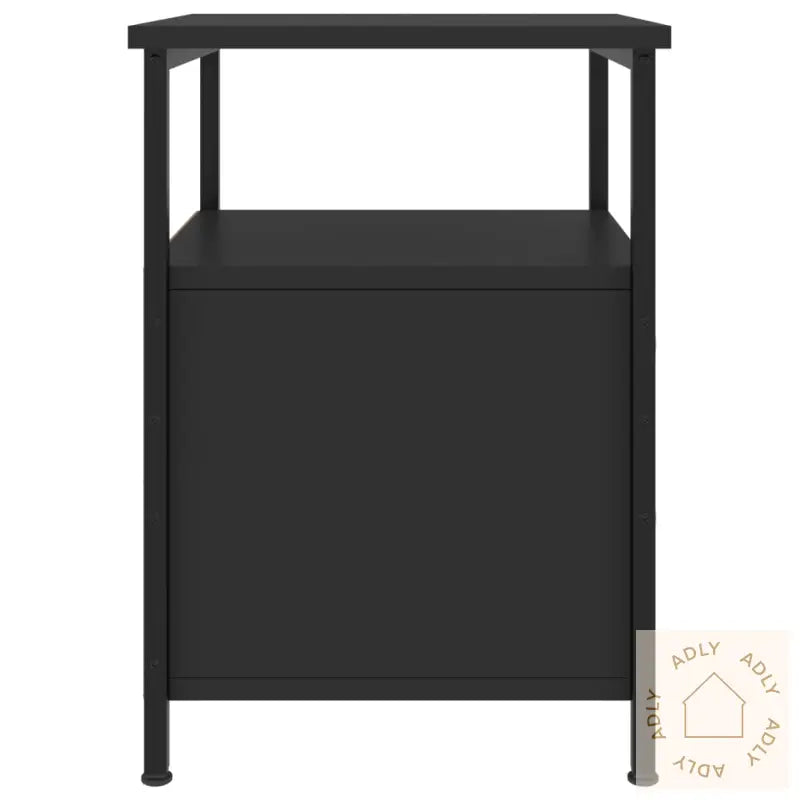 Nattbord 2 Stk Svart 34X35,5X50 Cm Konstruert Tre