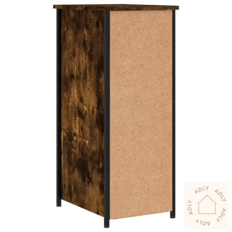 Nattbord Røkt Eik 32X42X80 Cm Konstruert Tre