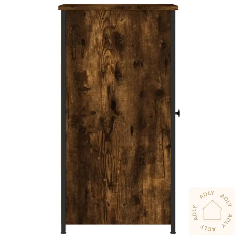 Nattbord Røkt Eik 32X42X80 Cm Konstruert Tre