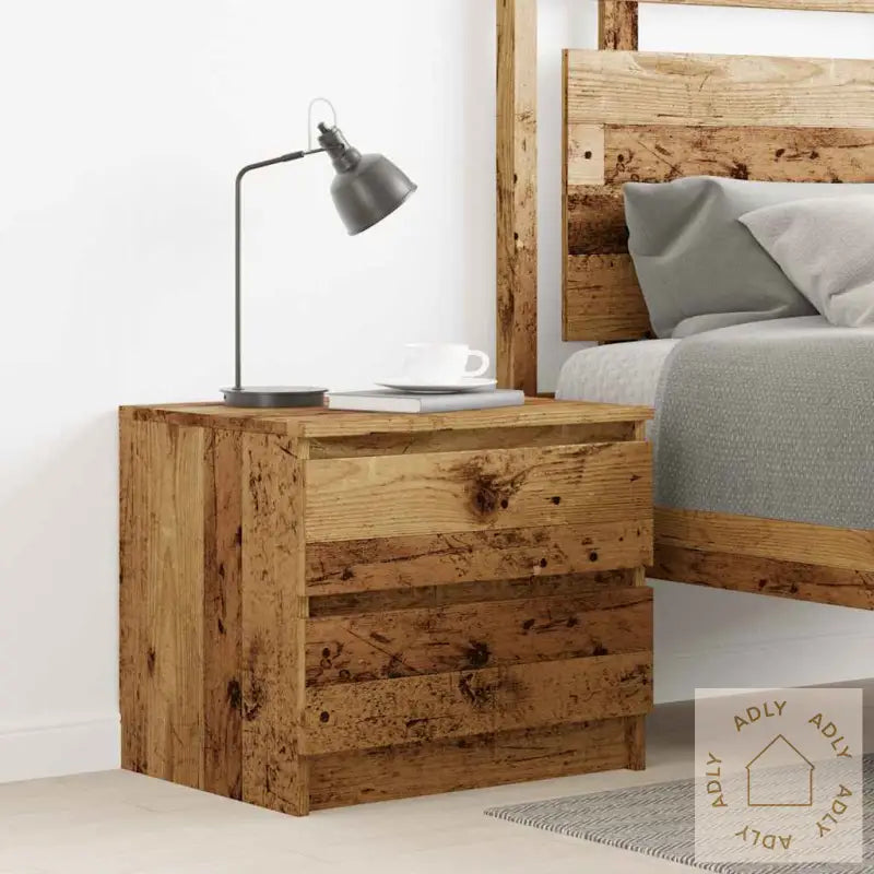 Nattbord Gammelt Tre 50X40X43.5 Cm Konstruert Tre