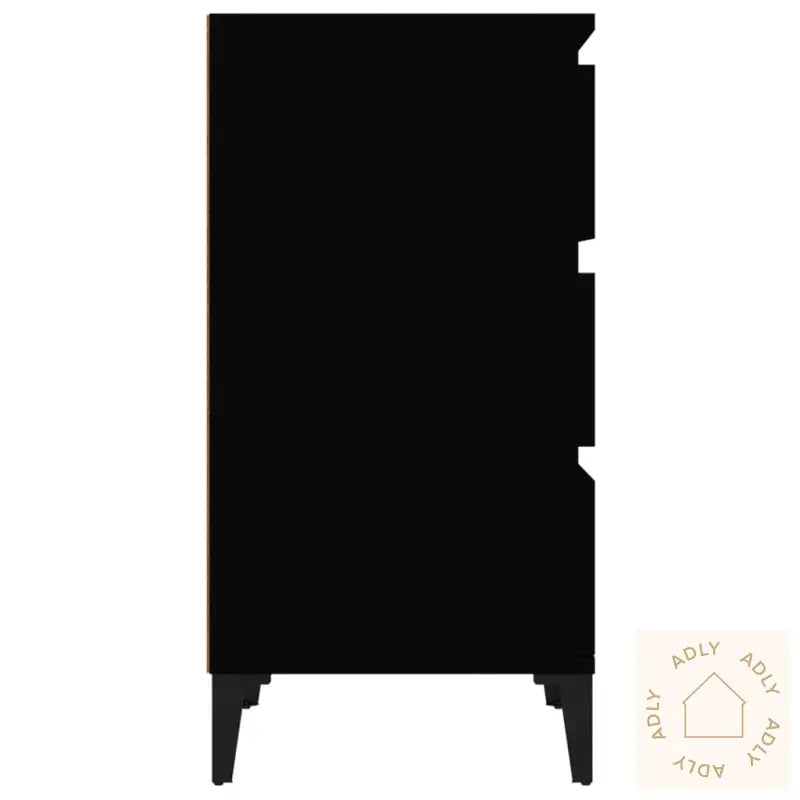 Nattbord Svart 40X35X70 Cm Konstruert Tre