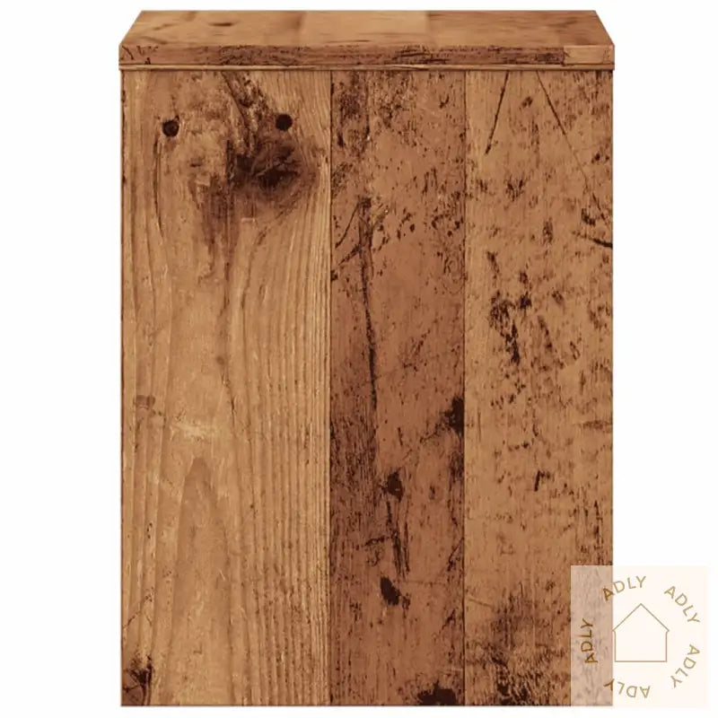 Nattbord Gammelt Tre 40X30X40 Cm Konstruert Tre