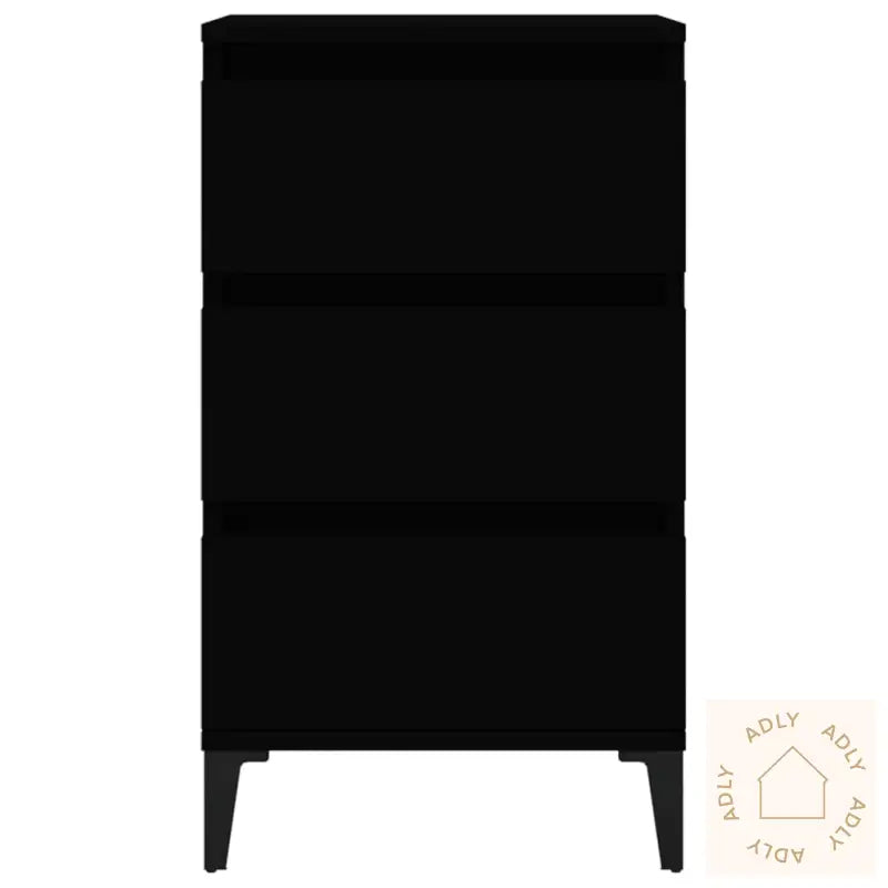 Nattbord Svart 40X35X70 Cm Konstruert Tre