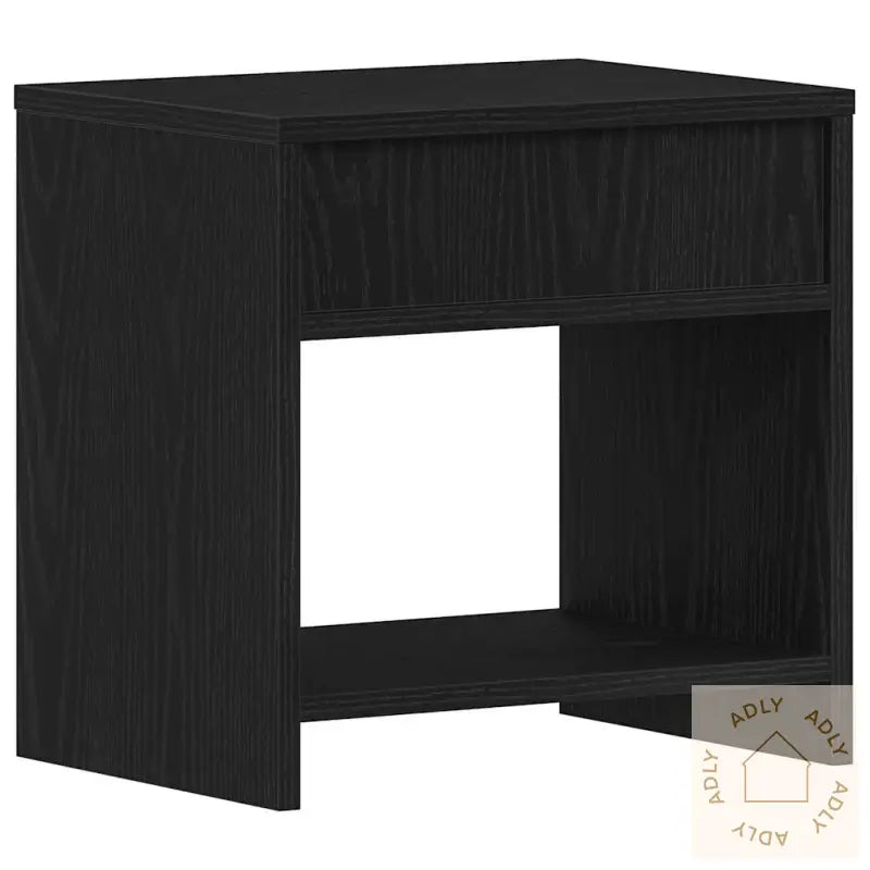 Nattbord 2 Stk Svart Eik 40X30X40 Cm Sponplate