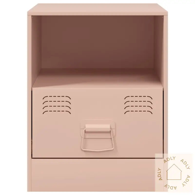 Nattbord 2 Stk Rosa 34,5X39X44 Cm Stål
