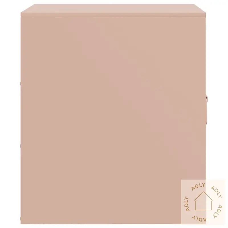 Nattbord 2 Stk Rosa 34,5X39X44 Cm Stål
