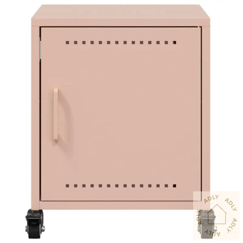 Nattbord 2 Stk Rosa 36X39X43,5 Cm Stål