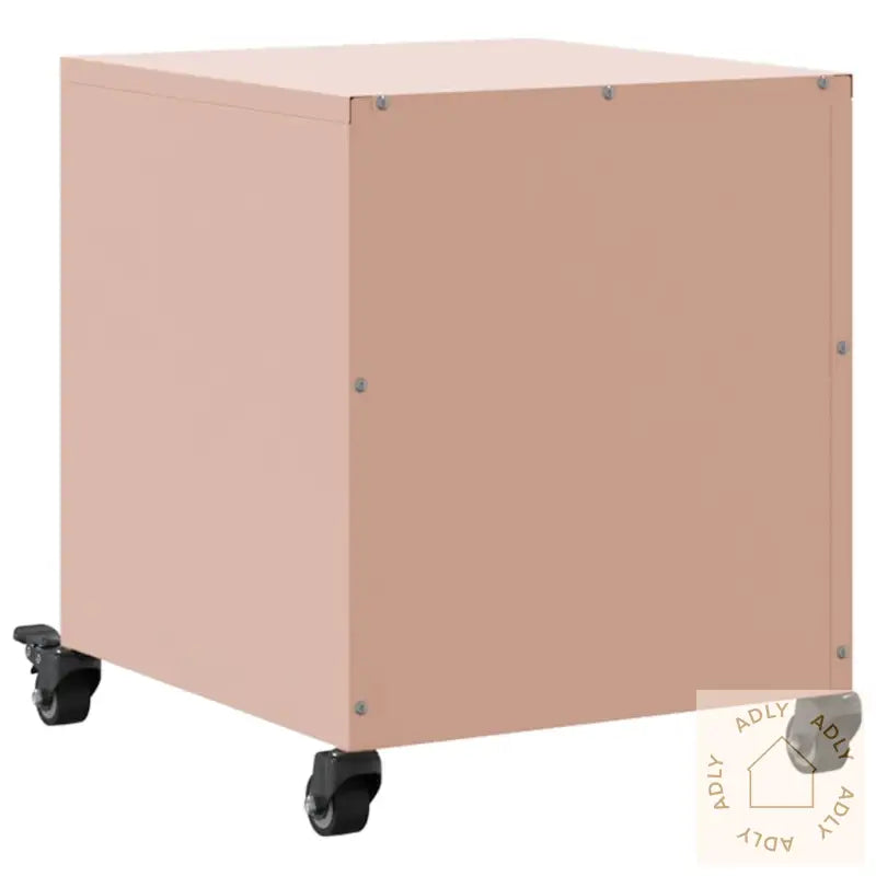 Nattbord 2 Stk Rosa 36X39X43,5 Cm Stål