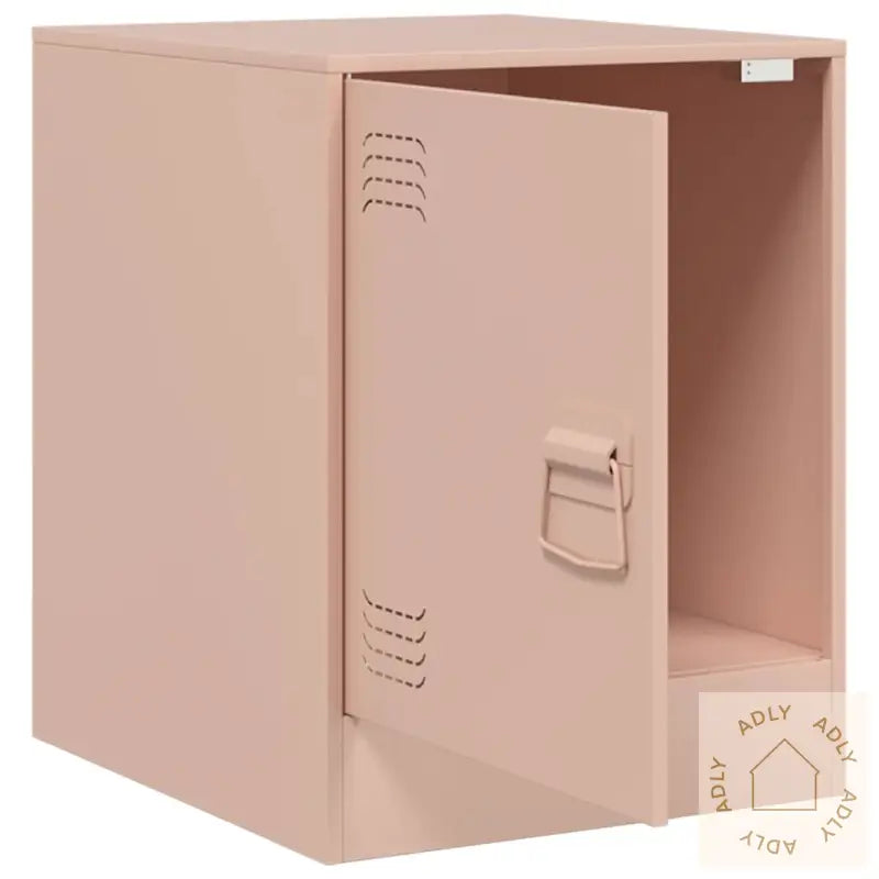 Nattbord 2 Stk Rosa 34,5X39X44 Cm Stål