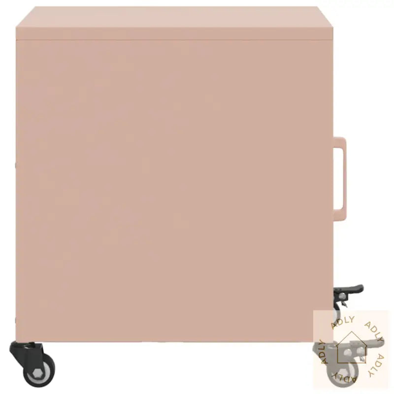 Nattbord 2 Stk Rosa 36X39X43,5 Cm Stål