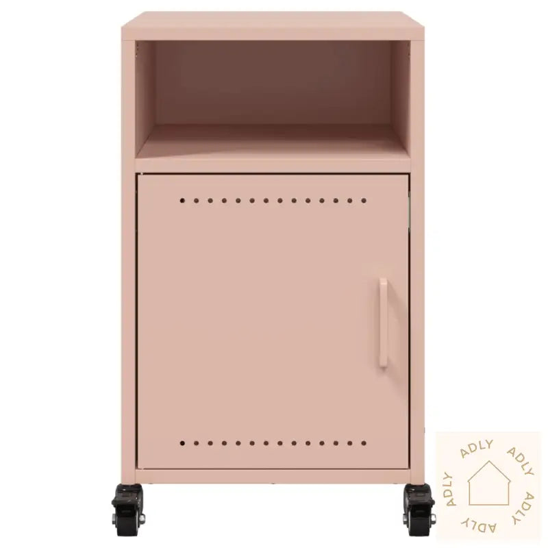 Nattbord 2 Stk Rosa 36X39X59 Cm Stål