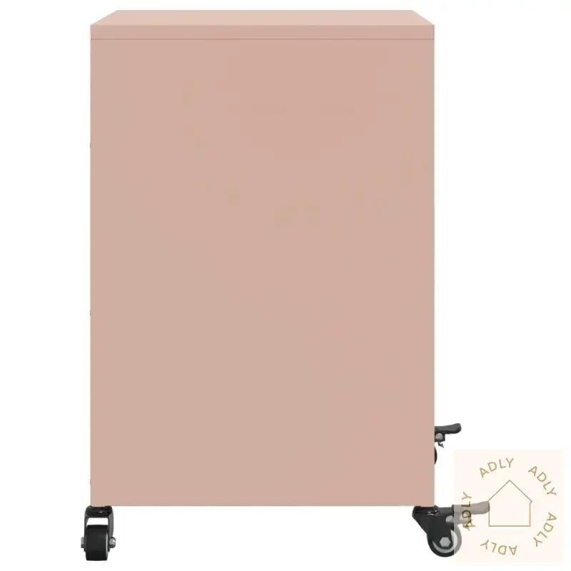 Nattbord 2 Stk Rosa 36X39X59 Cm Stål