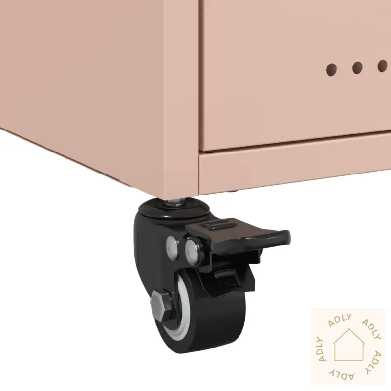 Nattbord 2 Stk Rosa 36X39X43,5 Cm Stål