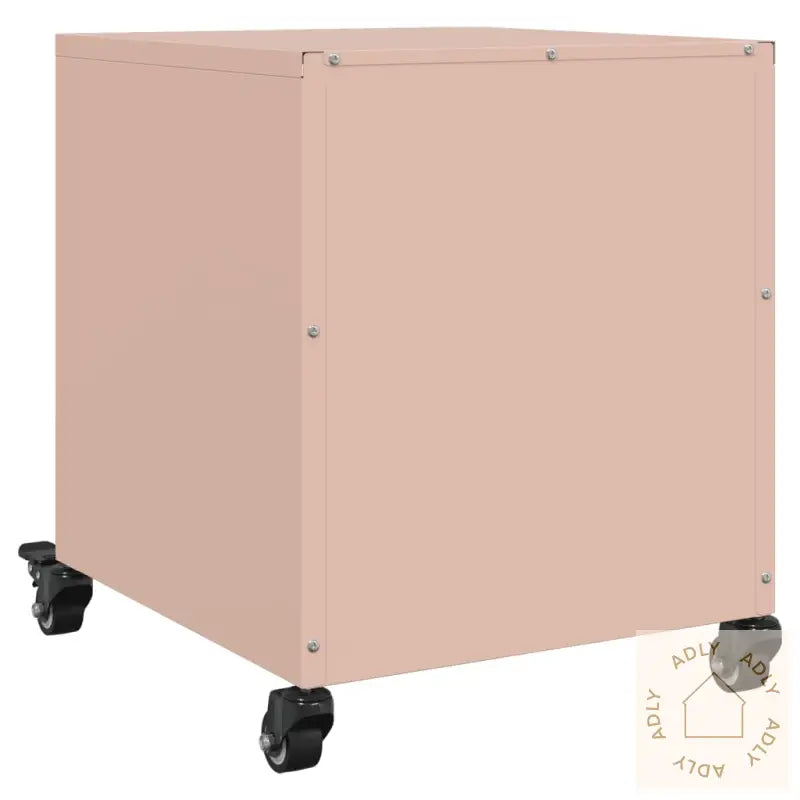 Nattbord 2 Stk Rosa 36X39X43,5 Cm Stål