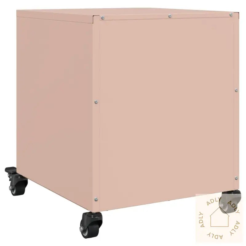 Nattbord 2 Stk Rosa 36X39X43,5 Cm Stål