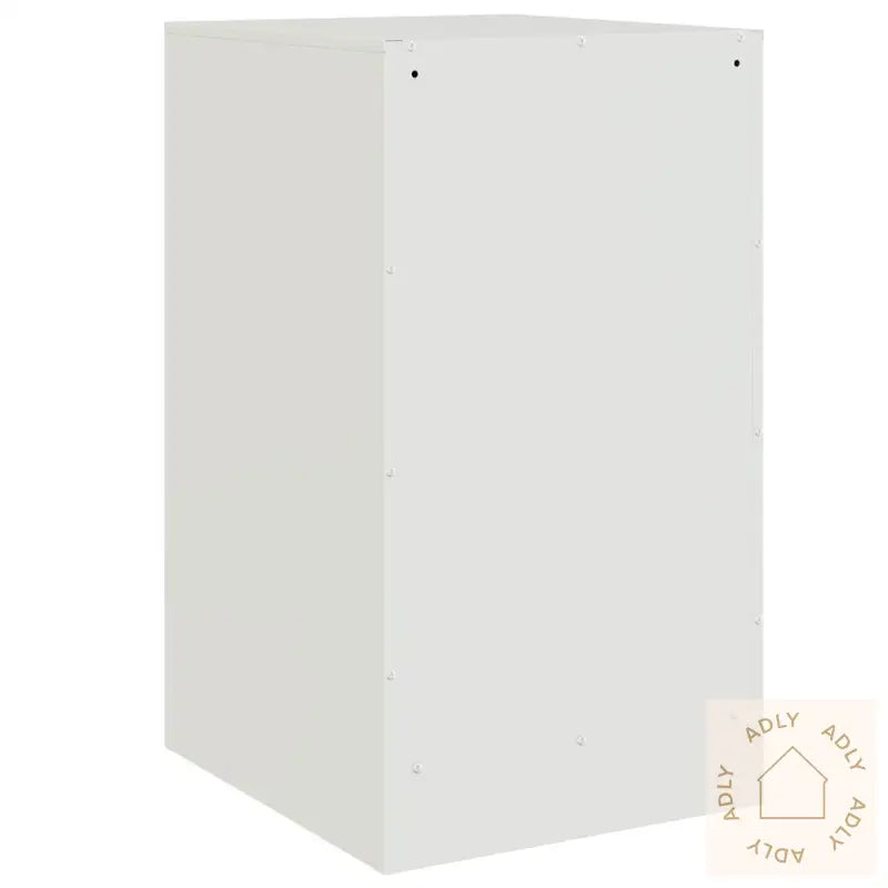 Nattbord 2 Stk Hvit 34,5X39X62 Cm Stål