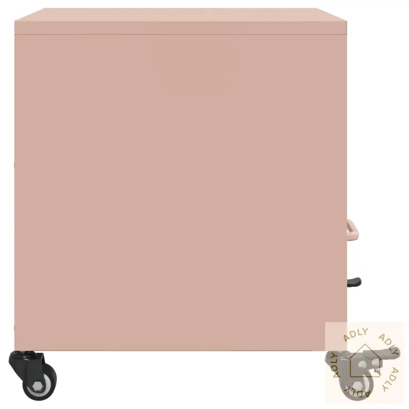 Nattbord 2 Stk Rosa 36X39X43,5 Cm Stål