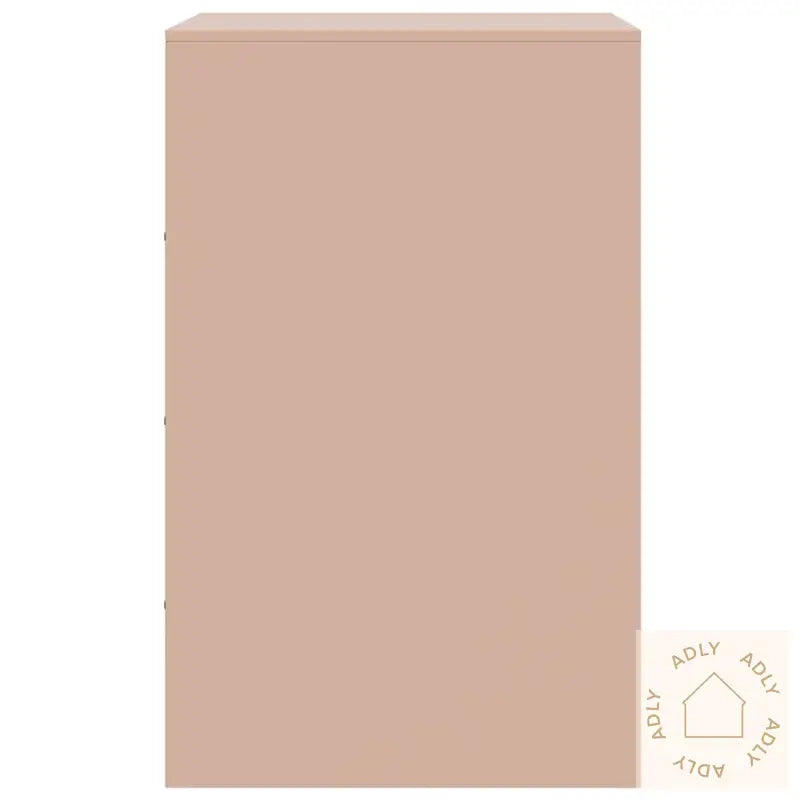 Nattbord 2 Stk Rosa 34,5X39X62 Cm Stål