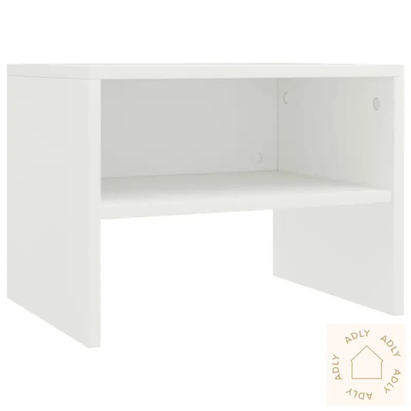 Nattbord Hvit 40X30X30 Cm Konstruert Tre