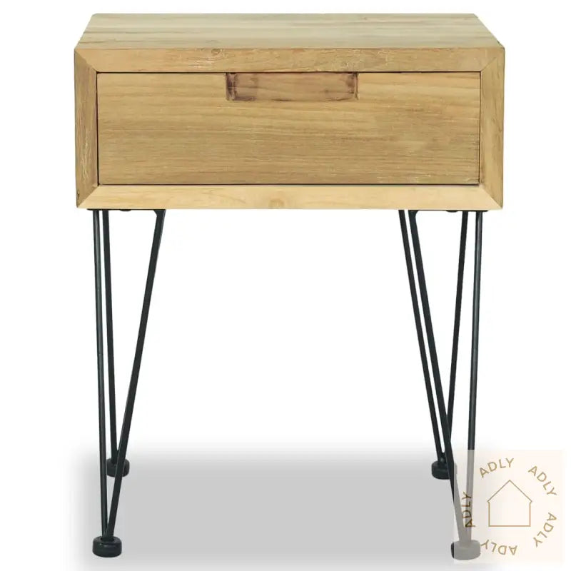 Nattbord 40X30X50 Cm Massiv Teak