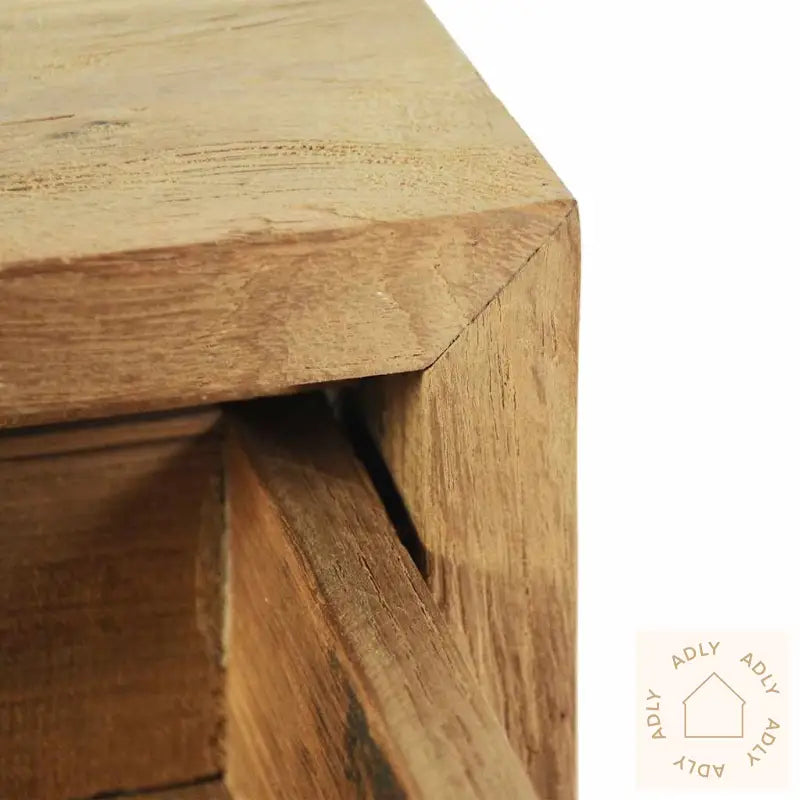 Nattbord 40X30X50 Cm Massiv Teak