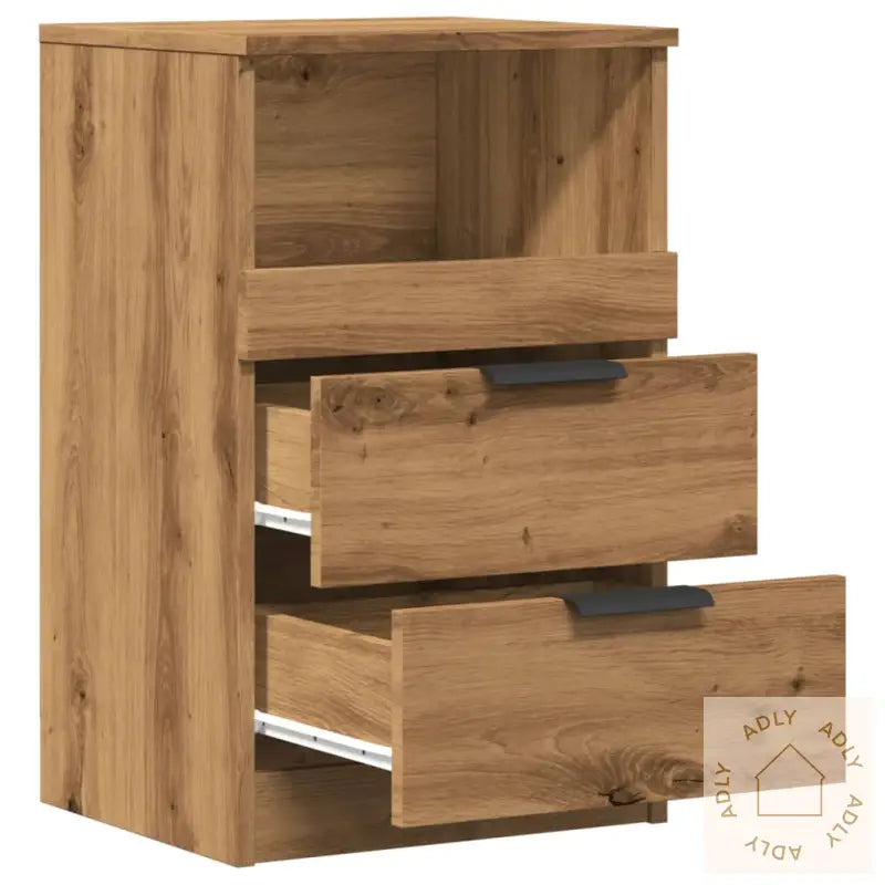 Nattbord 2 Stk Artisan Eik 40X36X65 Cm Konstruert Tre