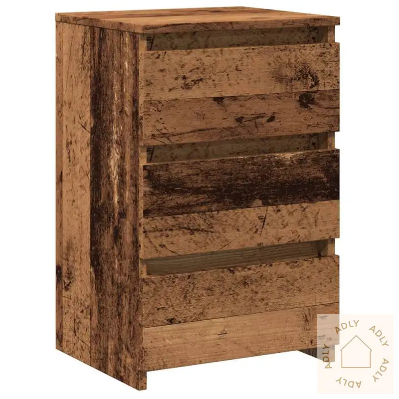 Nattbord Gammelt Tre 40X35X62,5 Cm Konstruert Tre