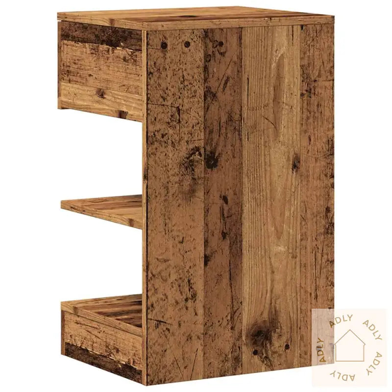 Nattbord Gammelt Tre 40X35X65 Cm Konstruert Tre