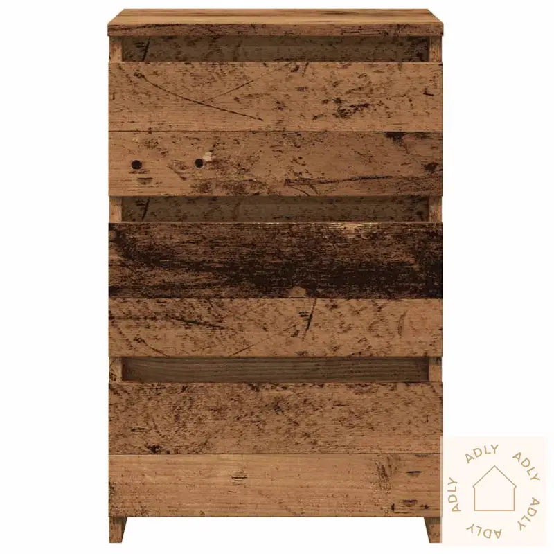Nattbord Gammelt Tre 40X35X62,5 Cm Konstruert Tre