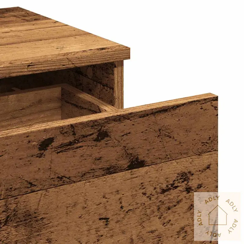 Nattbord Gammelt Tre 40X35X65 Cm Konstruert Tre