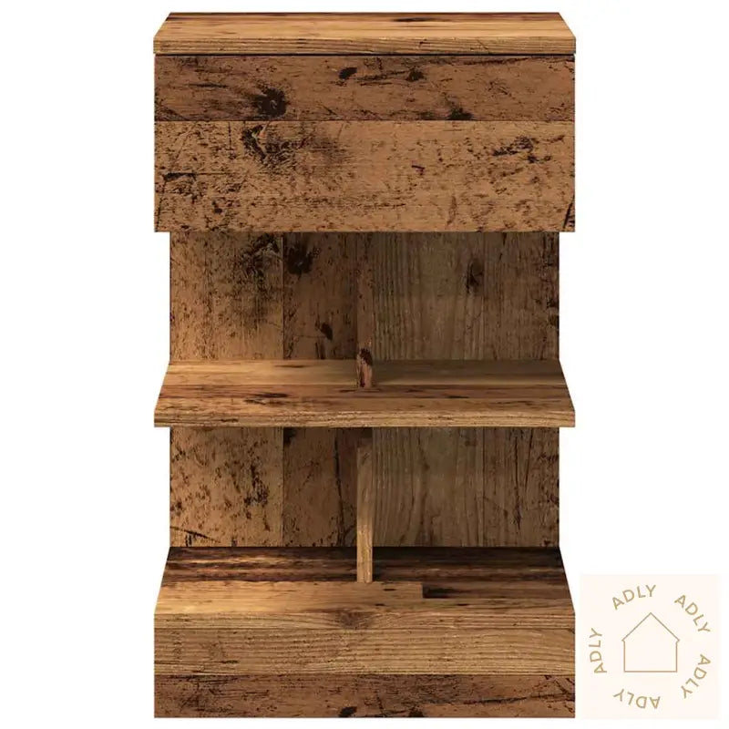 Nattbord 2 Stk Gammelt Tre 40X35X65 Cm Konstruert Tre